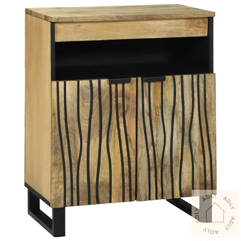 Sideboard 60X33.5X75 Cm Massivt Tre Mango