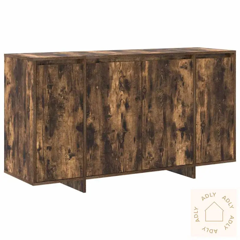 Røkt Eik Sideboard Røkt Eik Tre 135 X 41 X 75 Cm Oppbevaring