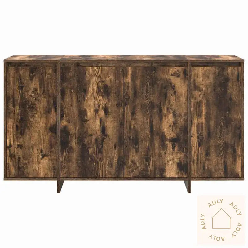 Røkt Eik Sideboard Røkt Eik Tre 135 X 41 X 75 Cm Oppbevaring