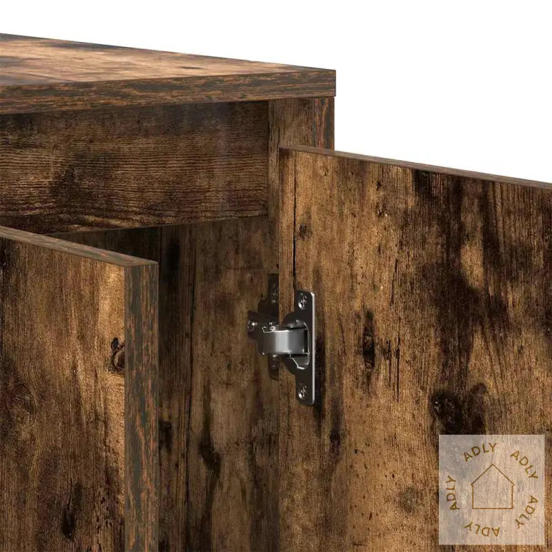 Røkt Eik Sideboard Røkt Eik Tre 135 X 41 X 75 Cm Oppbevaring