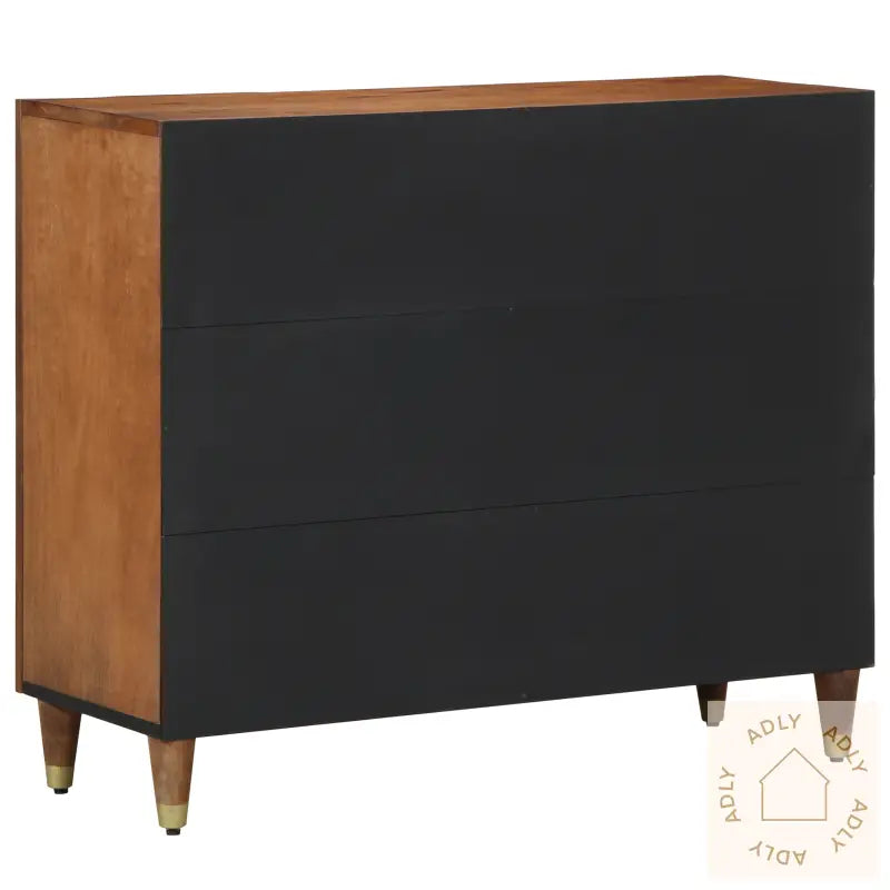 Sideboard 90X33X75 Cm Massivt Tre Mango