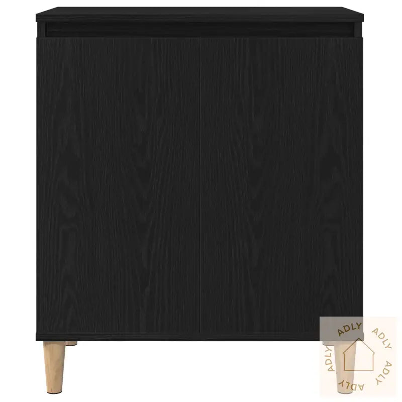 Sideboard I Svart Eik 60X35X70 Cm Laget Av Konstruert Tre
