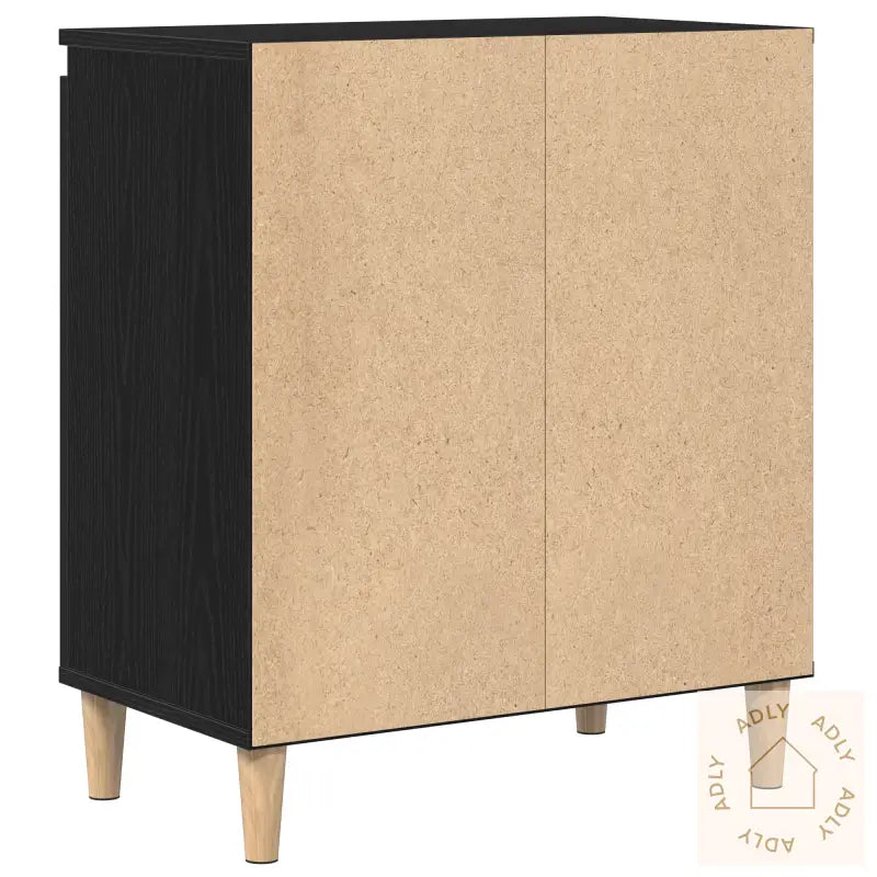 Sideboard I Svart Eik 60X35X70 Cm Laget Av Konstruert Tre