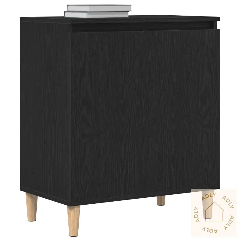 Sideboard I Svart Eik 60X35X70 Cm Laget Av Konstruert Tre