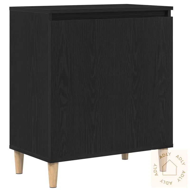 Sideboard I Svart Eik 60X35X70 Cm Laget Av Konstruert Tre