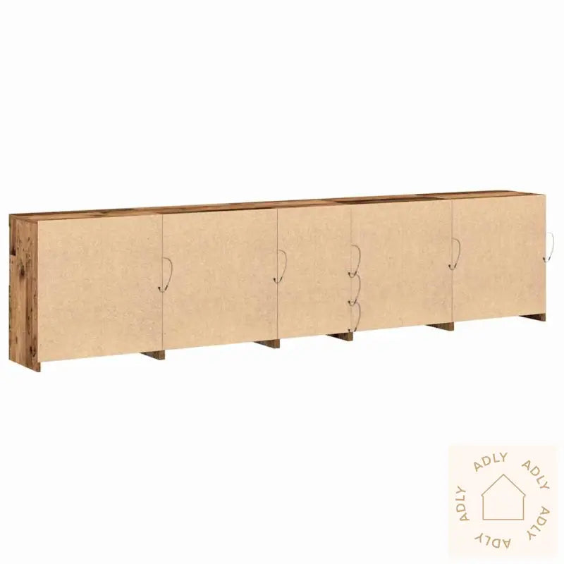 Sideboard Med Led Lys Gammelt Tre 283X37X67 Cm Ingeniørtre