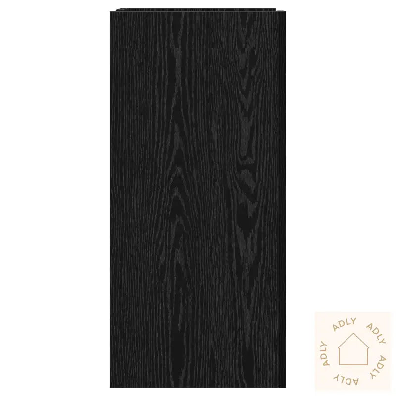 Sideboard Svart Eik 45X35X75 Cm Konstruert Tre