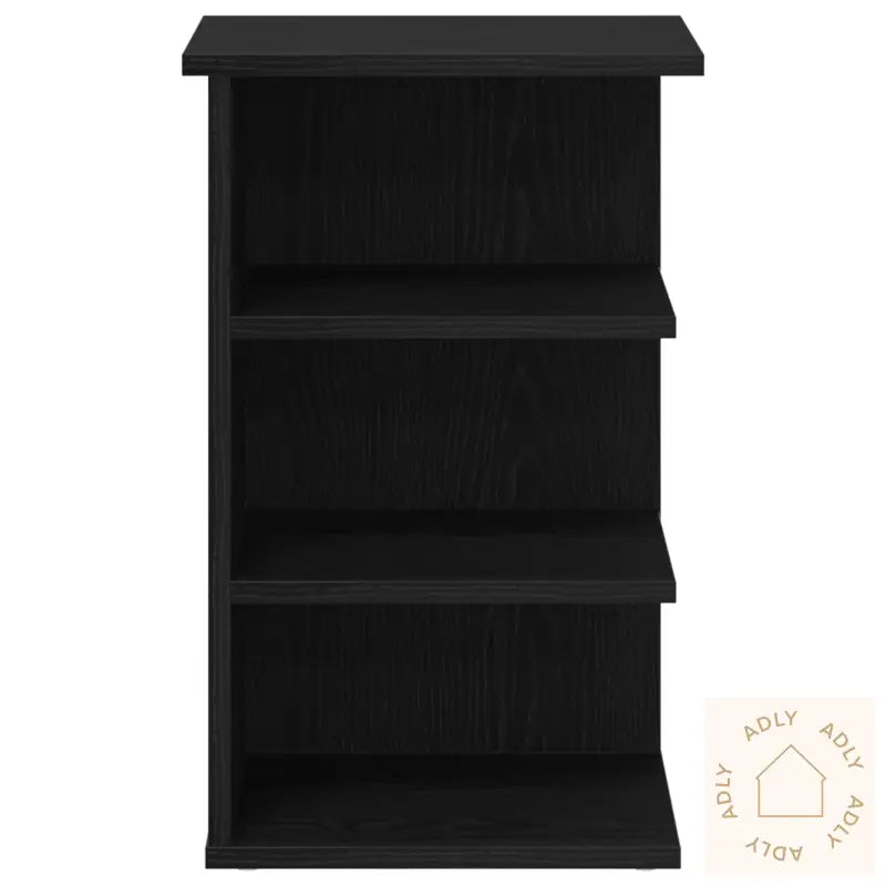 Side Cabinet Svart Eik 35X35X55 Cm Konstruert Tre