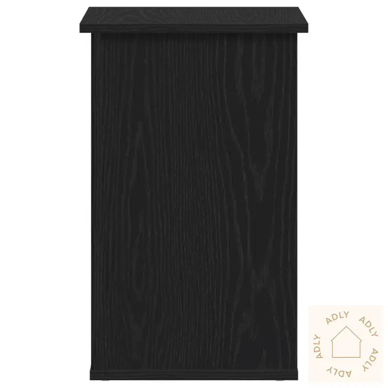 Side Cabinet Svart Eik 35X35X55 Cm Konstruert Tre