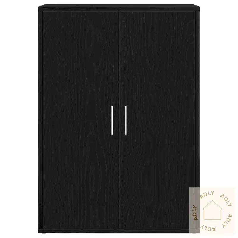 Sideboard Svart Eik 60X31X84 Cm Sponplate