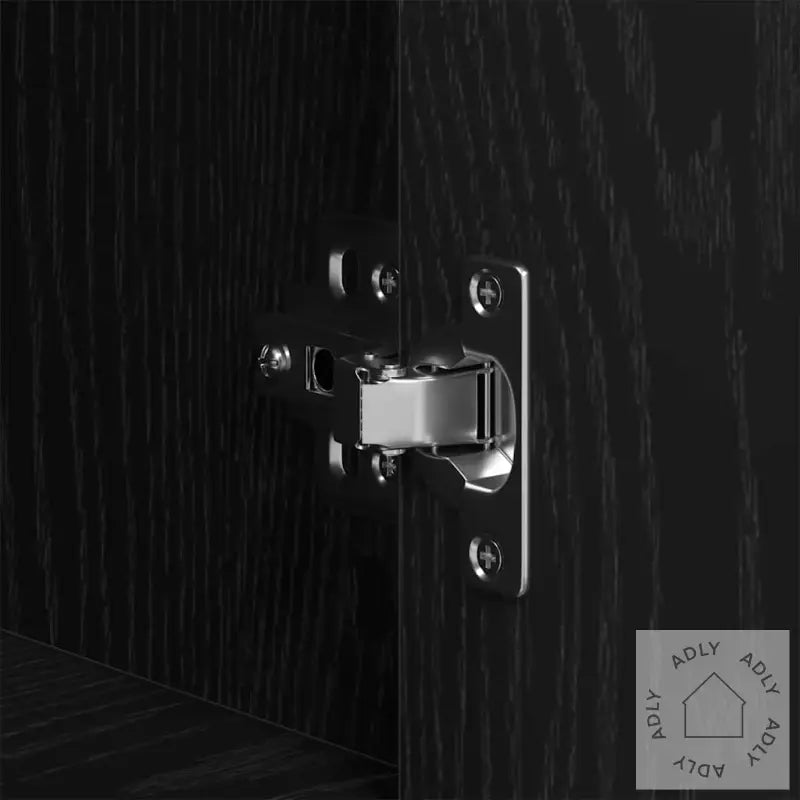 Sideboards 3 Stk Svart Eik Konstruert Tre