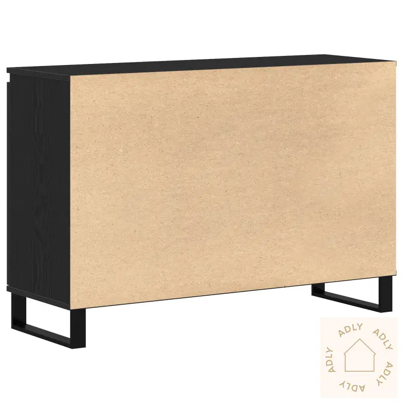 Sideboard Svart Eik 104X35X70 Cm Ingeniørtre