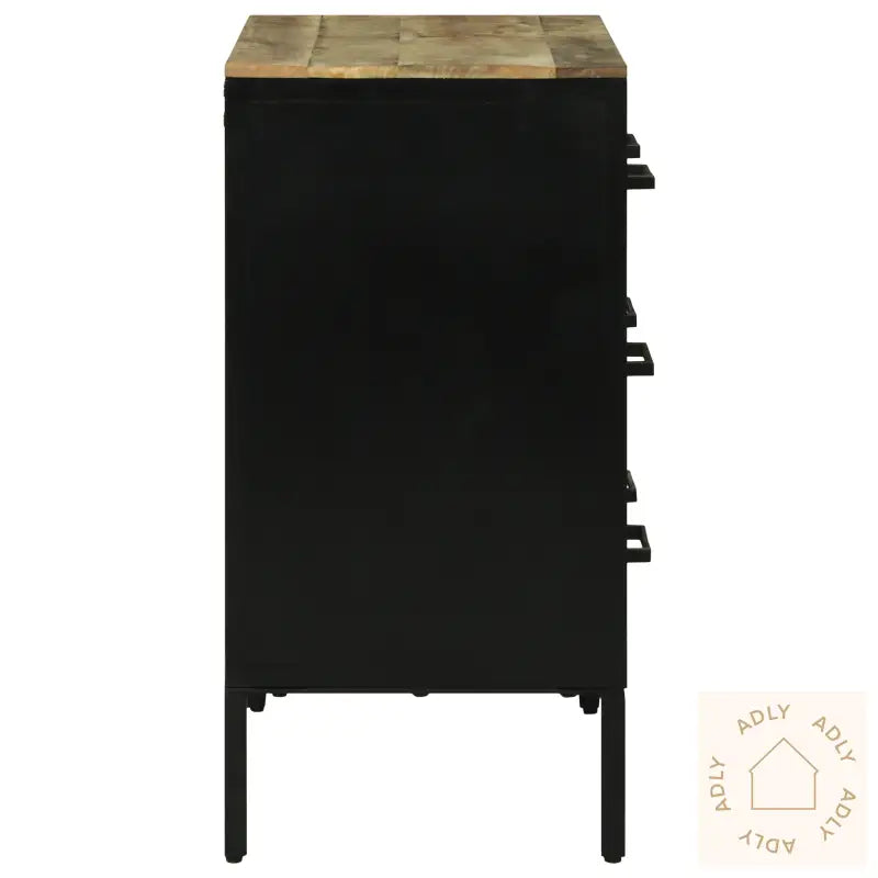 Sideboard 70X35X70 Cm Solid Rough Wood Mango