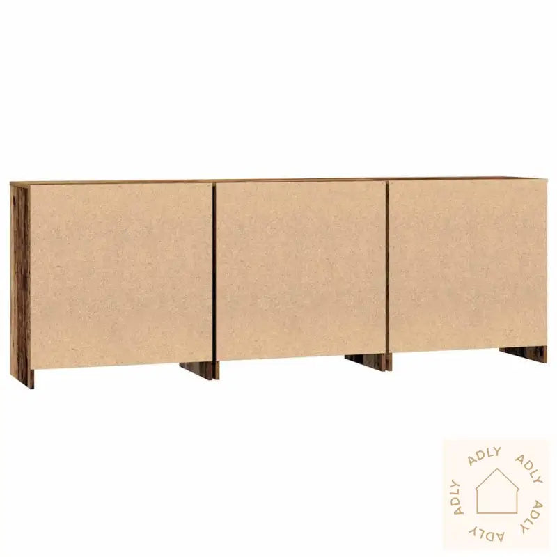 Skap Med Hylle Annet 3 Pcs Gammelt Tre 70 X 41 X 75 Cm Konstruert Tre
