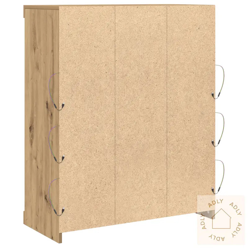Sideboard Med Led Lys Artisan Eik 41X37X100 Cm