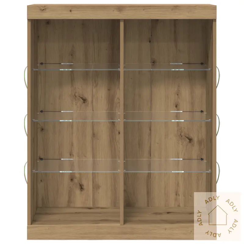 Sideboard Med Led Lys Artisan Eik 41X37X100 Cm