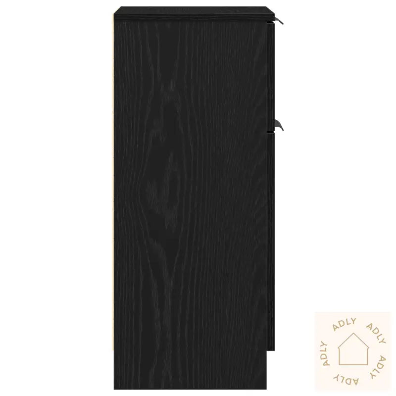 Svart Eik Sideboard 30X30X70 Cm Mdf