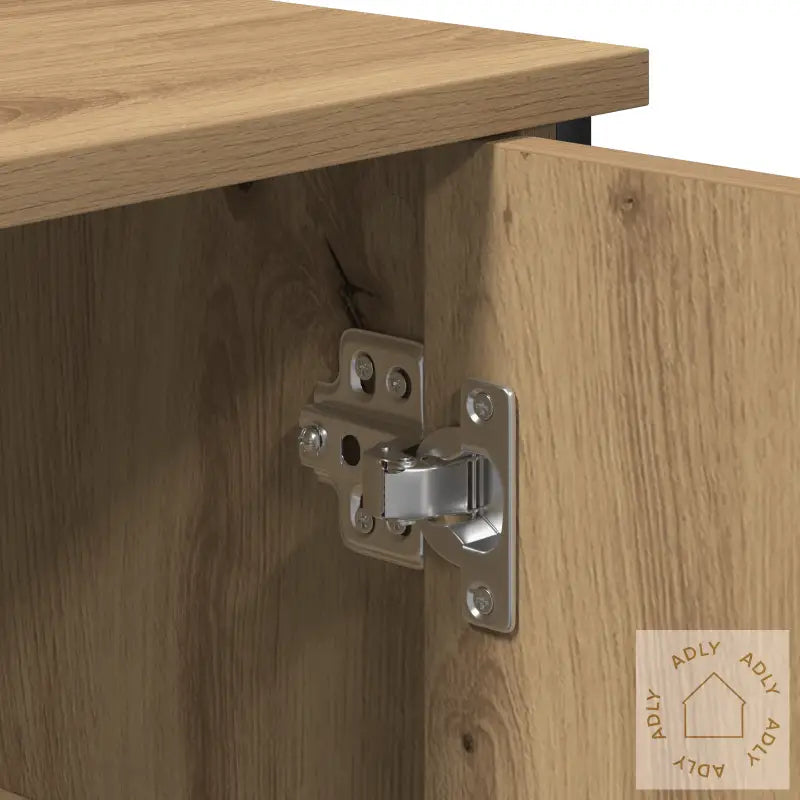 Sideboard Artisan Eik 100X35X70 Cm Konstruert Tre Og Stål