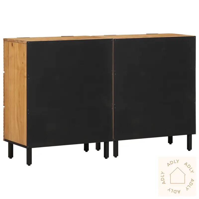 Sideboards 2 Stk Brun 60X33X75 Cm Massivt Tre Akasietre
