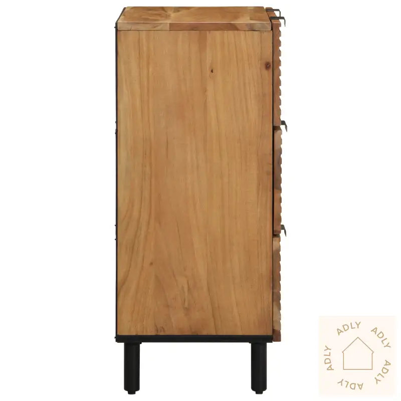 Sideboards 2 Stk Brun 60X33X75 Cm Massivt Tre Akasietre