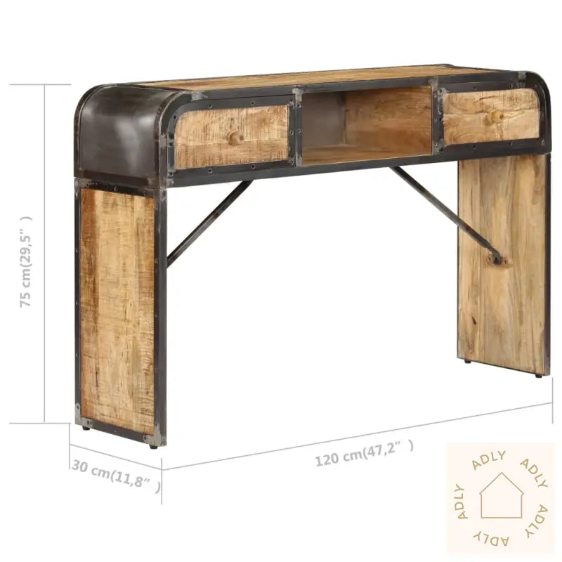 Sidebord 120X30X75 Cm Heltre Mango