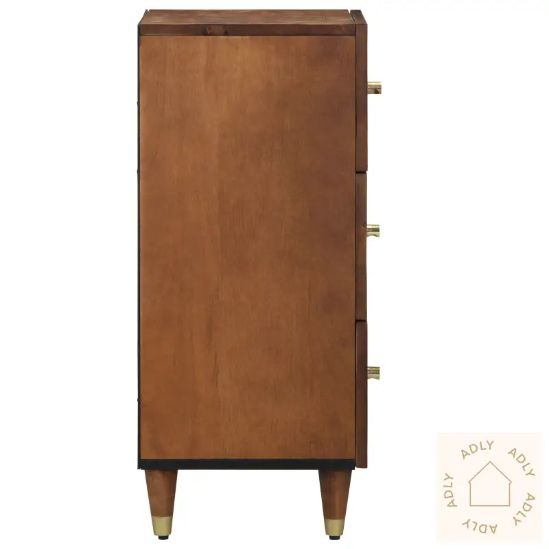 Sidebord Honningbrun Massivt Tre 40 X 33 X 75 Cm Sidebord