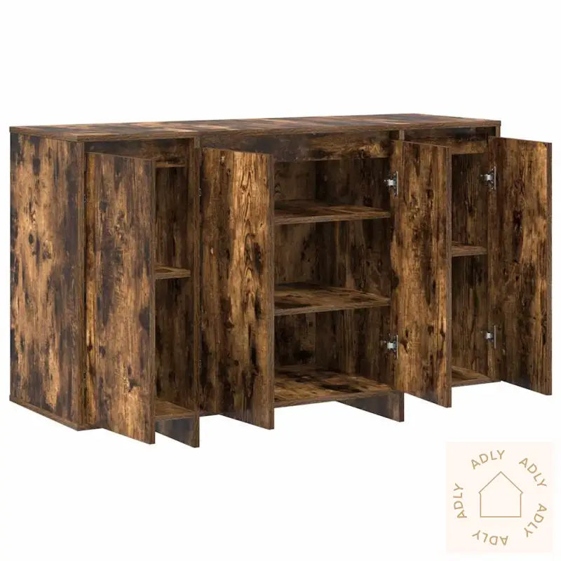 Røkt Eik Sidebord Røkt Eik Konstruert Tre 120 X 41 X 75 Cm