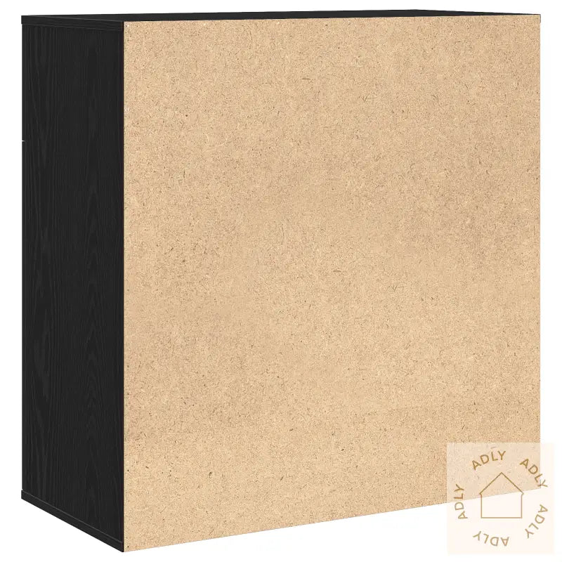 Serviesskap Med Skuff Med Hylle Svart Eik 79 X 38 X 80 Cm Konstruert Tre