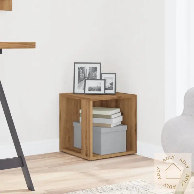 Sidebord Artisan Eik 33X33X34 Cm Konstruert Tre