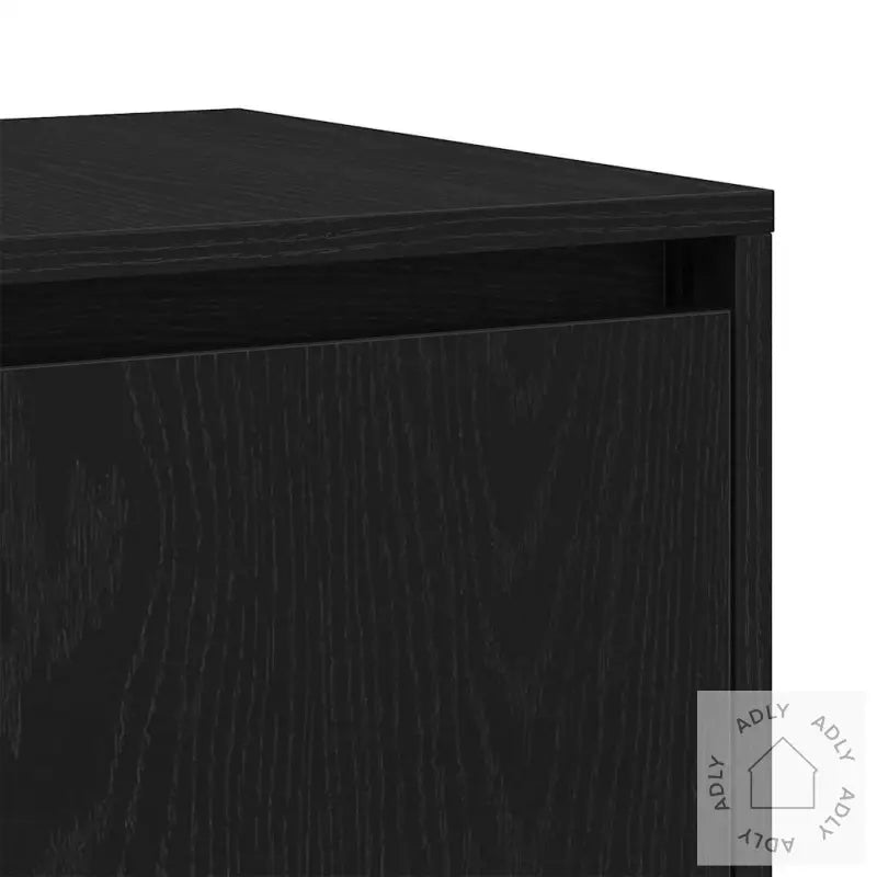 Svart Eik Sidebord Svart Eik Tre 120 X 41 X 75 Cm