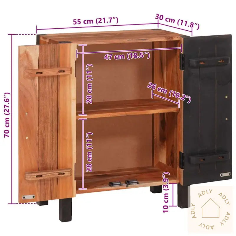 Buffeter Og Sideboards Brun 55 X 30 X 75 Cm Heltre Akasie