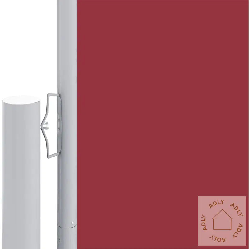 Uttrekkbar Sidemarkise 220X600 Cm Rød