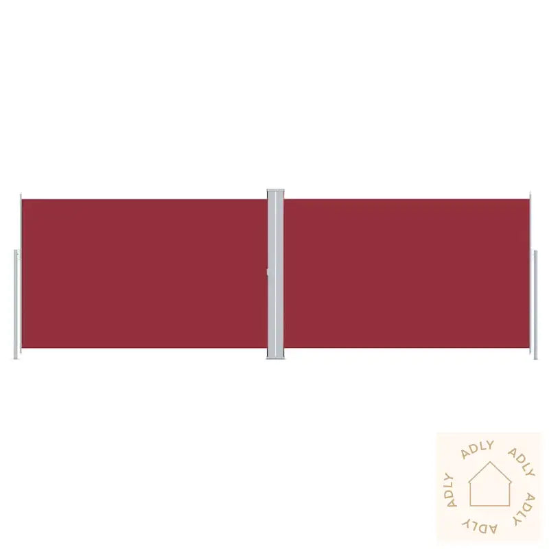 Uttrekkbar Sidemarkise 220X600 Cm Rød