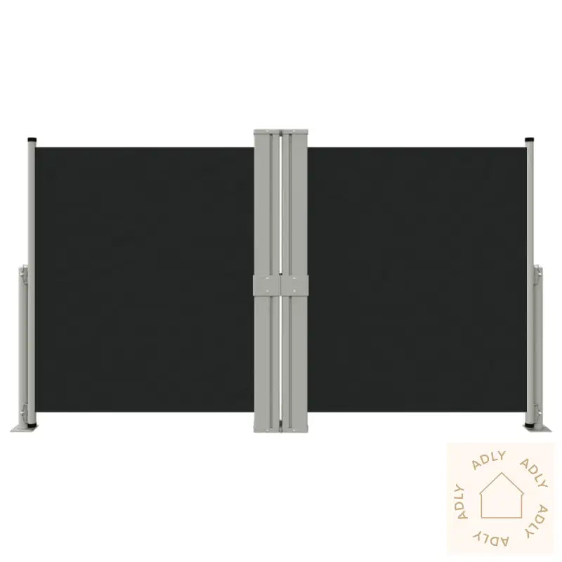 Uttrekkbar Sidemarkise Svart 140X1200 Cm