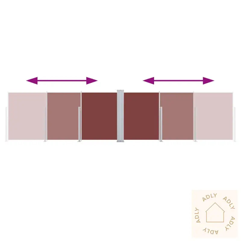 Uttrekkbar Sidemarkise 140X600 Cm Brun