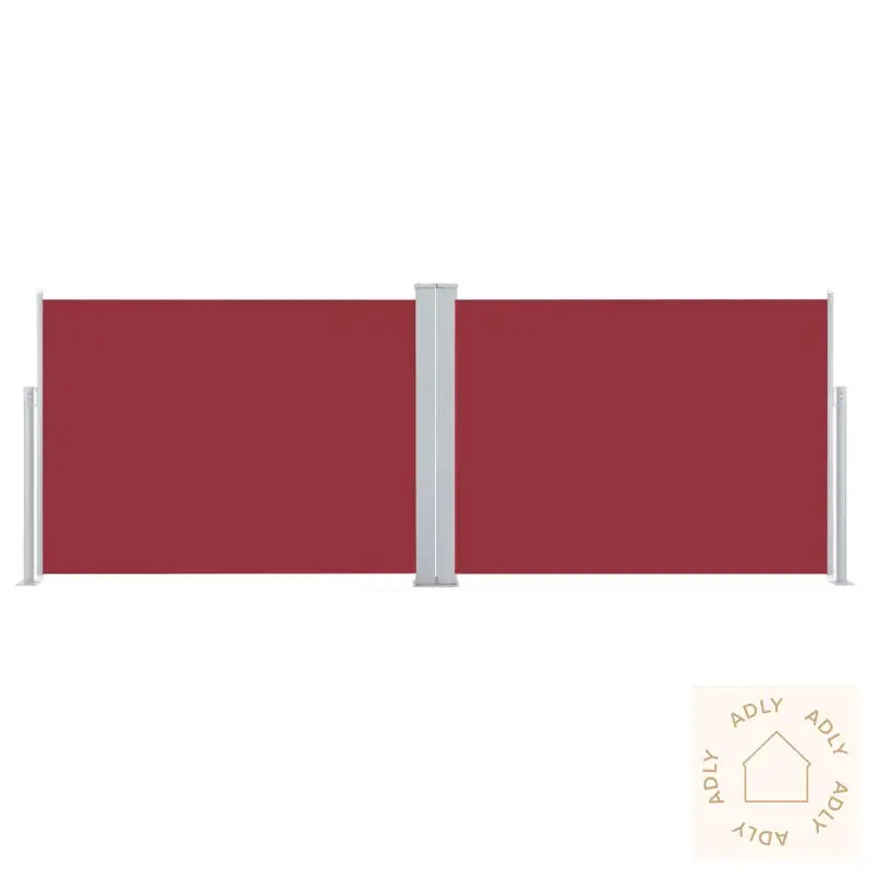 Uttrekkbar Sidemarkise 100X1000 Cm Rød