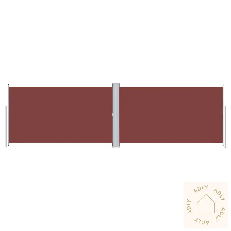 Uttrekkbar Sidemarkise Brun 160X600 Cm