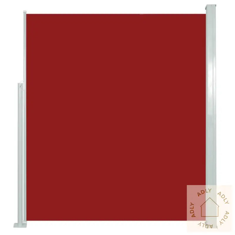 Uttrekkbar Sidemarkise 160 X 500 Cm Rød