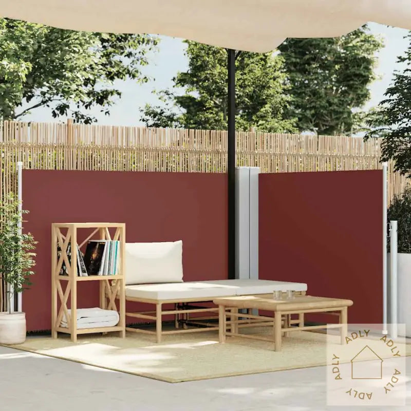 Uttrekkbar Sidemarkise 100X600 Cm Brun