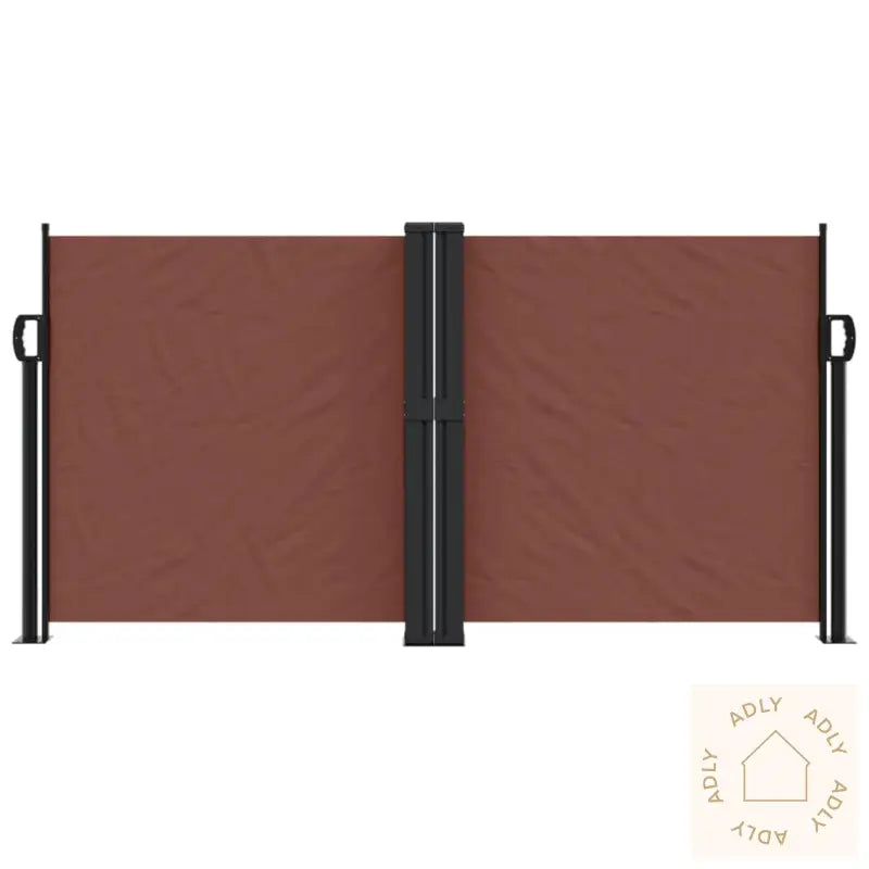 Uttrekkbar Sidemarkise 120X600 Cm Brun