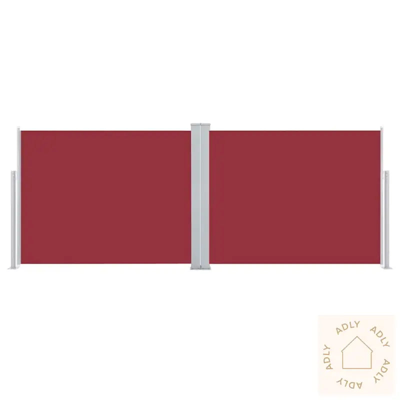 Uttrekkbar Sidemarkise 140X1000 Cm Rød