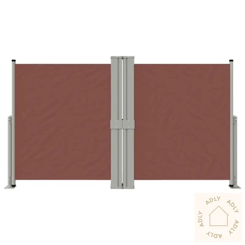 Uttrekkbar Sidemarkise Brun 140X1200 Cm