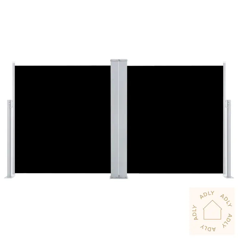 Uttrekkbar Sidemarkise 120X600 Cm Svart