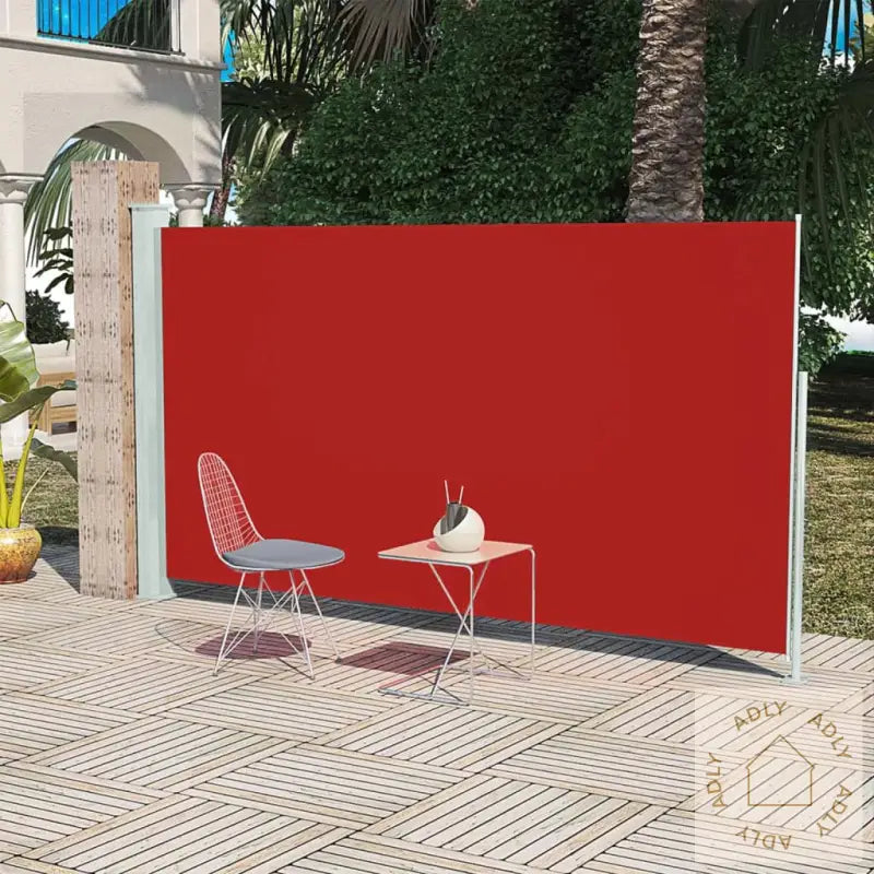Sidemarkise For Balkong 160X300 Cm Rød