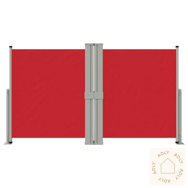 Uttrekkbar Sidemarkise Rød 140X1200 Cm