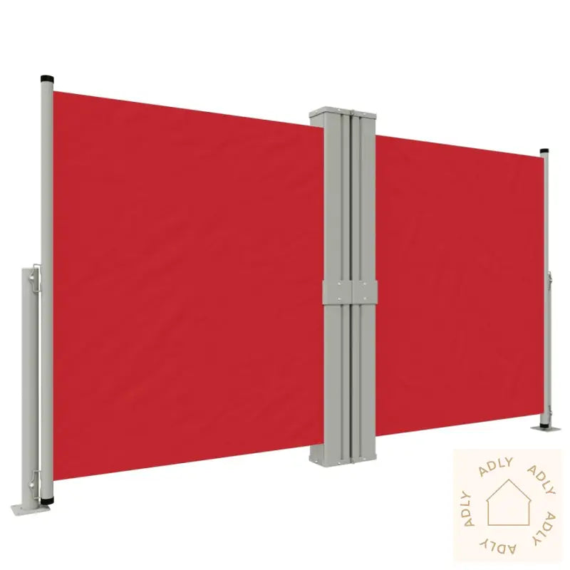 Uttrekkbar Sidemarkise Rød 140X1200 Cm