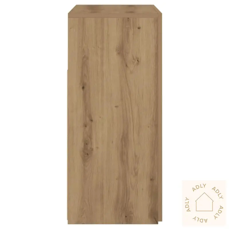Skjenk Med Led-Lys Artisan Eik 80X35X75 Cm Konstruert Tre