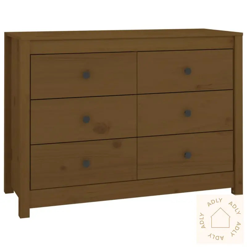 Sideskap Honningbrun 100X40X72 Cm Heltre Furu
