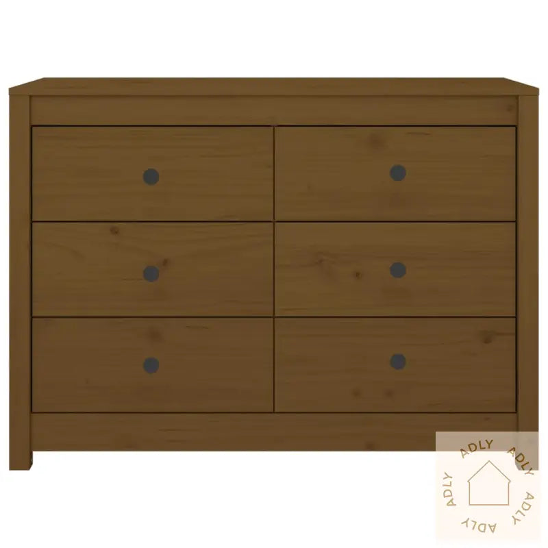 Sideskap Honningbrun 100X40X72 Cm Heltre Furu