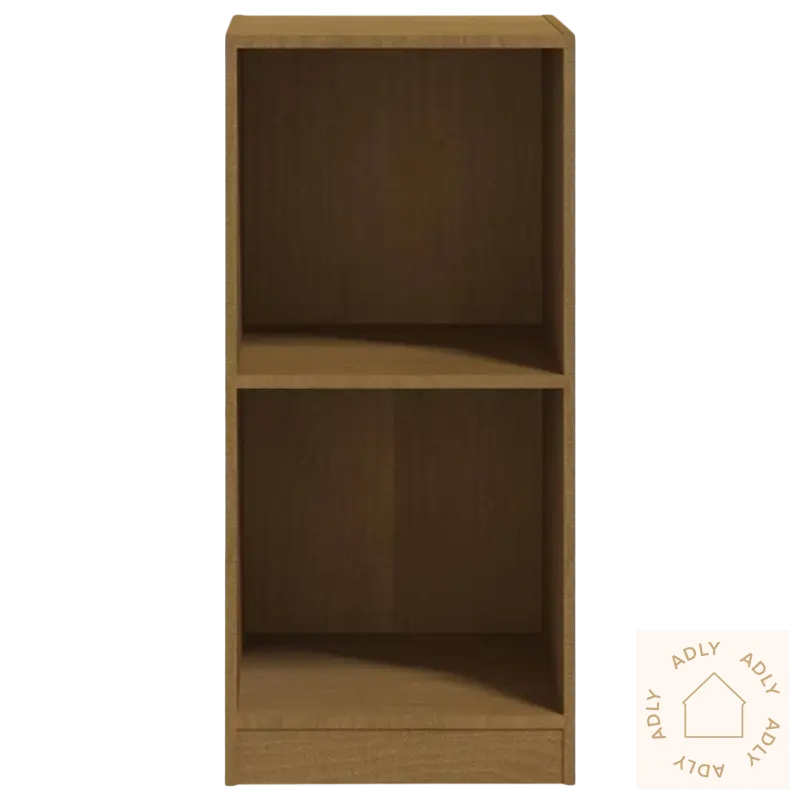 Wooden to-shelf bookcase i heltre furu, perfekt for praktisk oppbevaring i stua